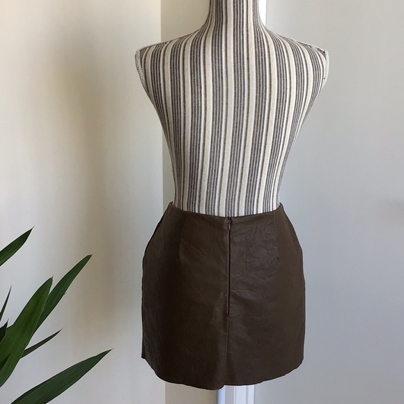 BarIII faux leather Skirt - Picture 3 of 7